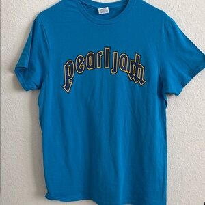Blue Pearl Jam Graphic T-Shirt